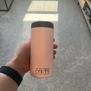 YETI Blush Pink Slim Can Cooler